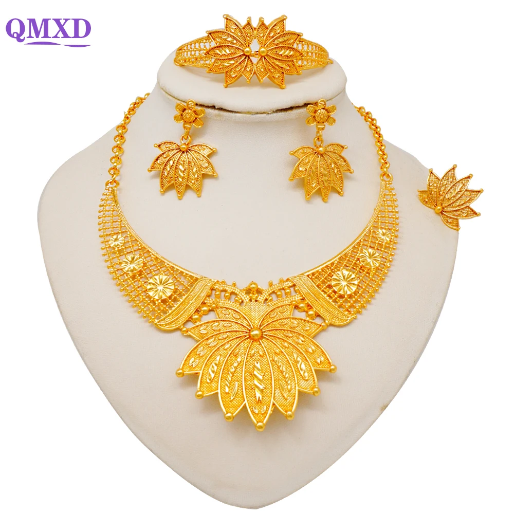 Fashion Indian Gold Color Jewelry Set For Dubai Wedding Sets African Nigerian Necklace Bracelet Earring Jewellery Choker Gift
Fashion Indian Gold Color Jewelry Set For Dubai Wedding Sets African Nigerian Necklace Bracelet Earring Jewellery Choker Gift