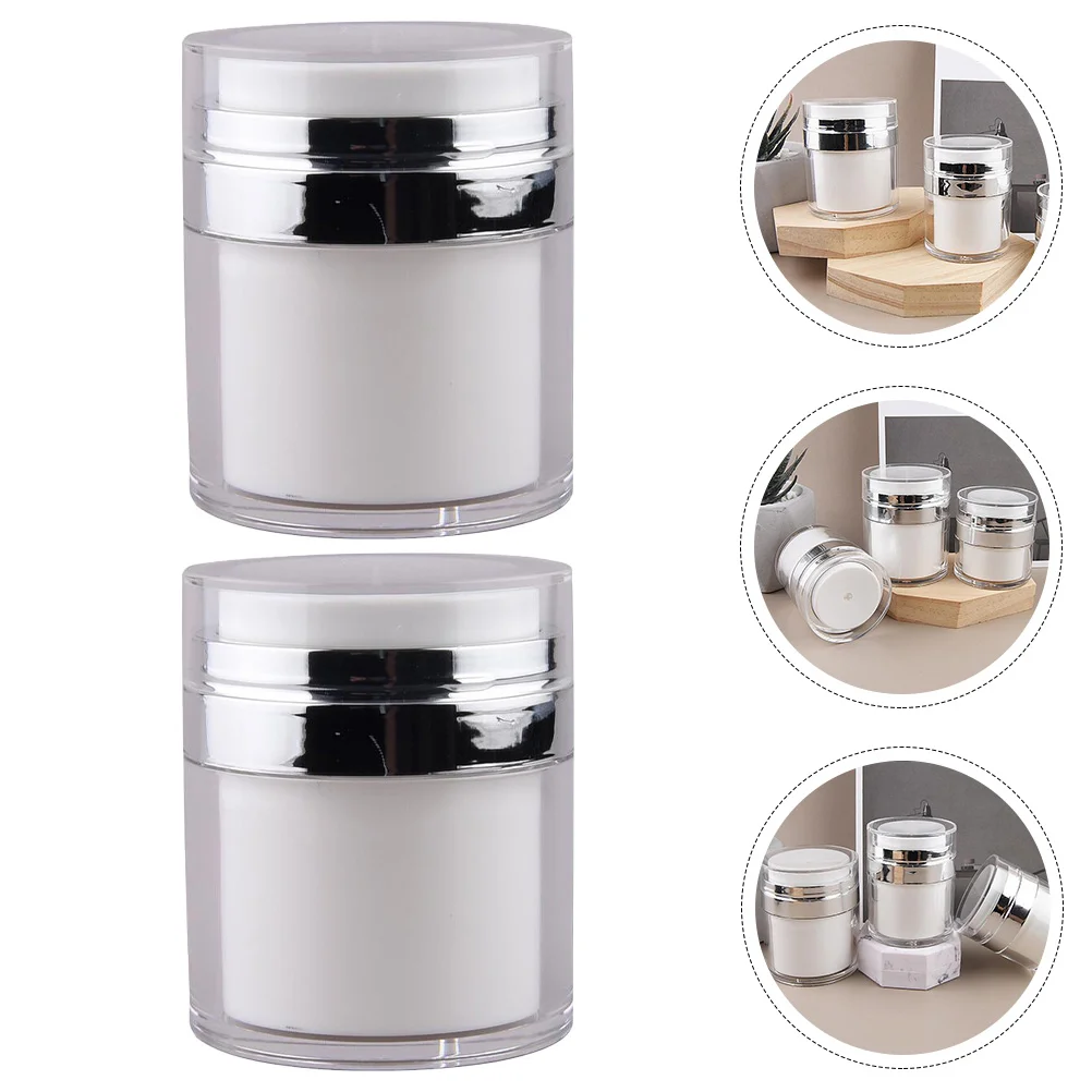 Pump Cream Airless Bottle Jar Container Empty Lotion Jars Cosmetic For Face Bottles Dispenser Travel Containers Leakproof
Pump Cream Airless Bottle Jar Container Empty Lotion Jars Cosmetic For Face Bottles Dispenser Travel Containers Leakproof