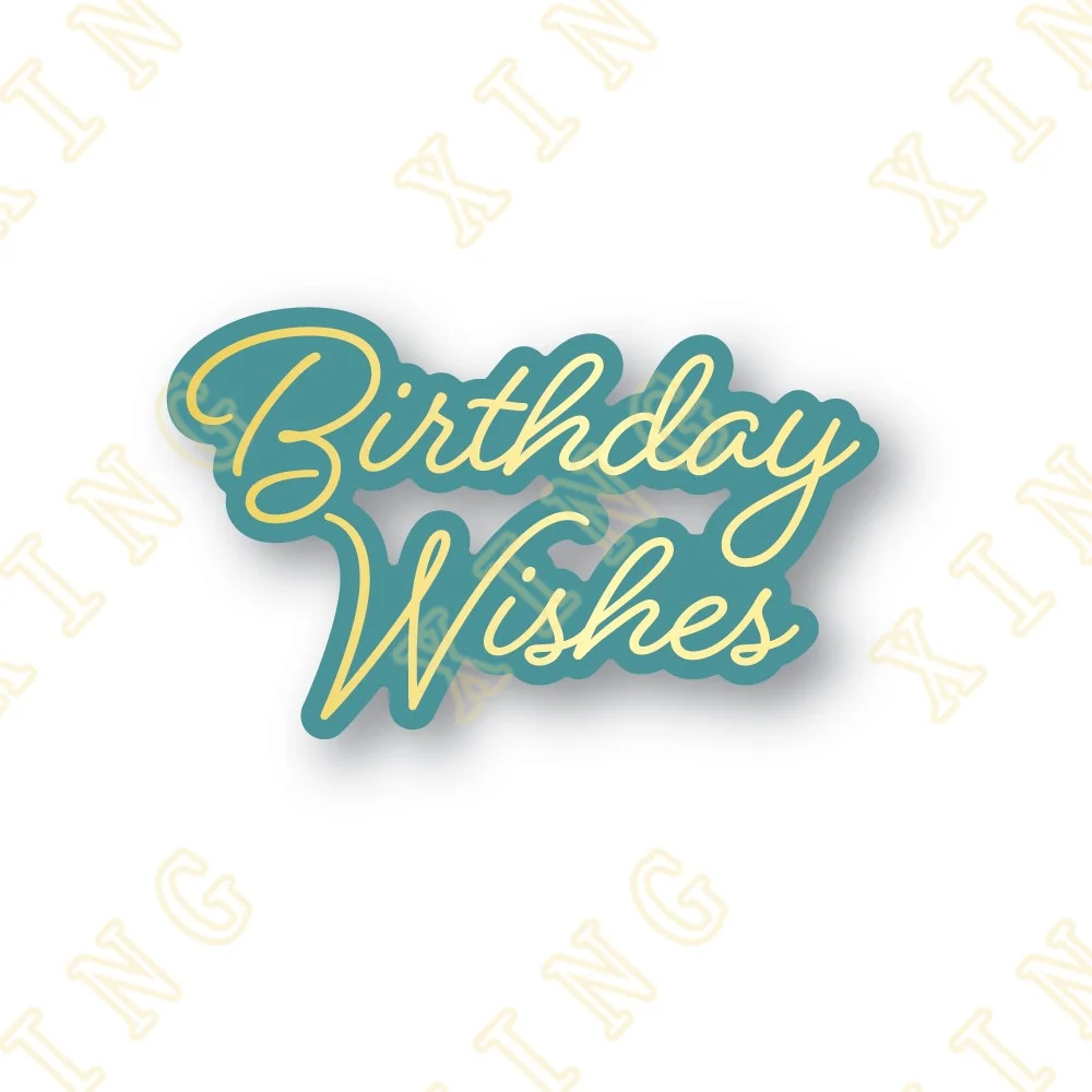 Birthday Wishes New Metal Cutting Dies Hot Foil Plate Scrapbook Diary Decoration Embossing Template Diy Greeting Card Handmade
Birthday Wishes New Metal Cutting Dies Hot Foil Plate Scrapbook Diary Decoration Embossing Template Diy Greeting Card Handmade