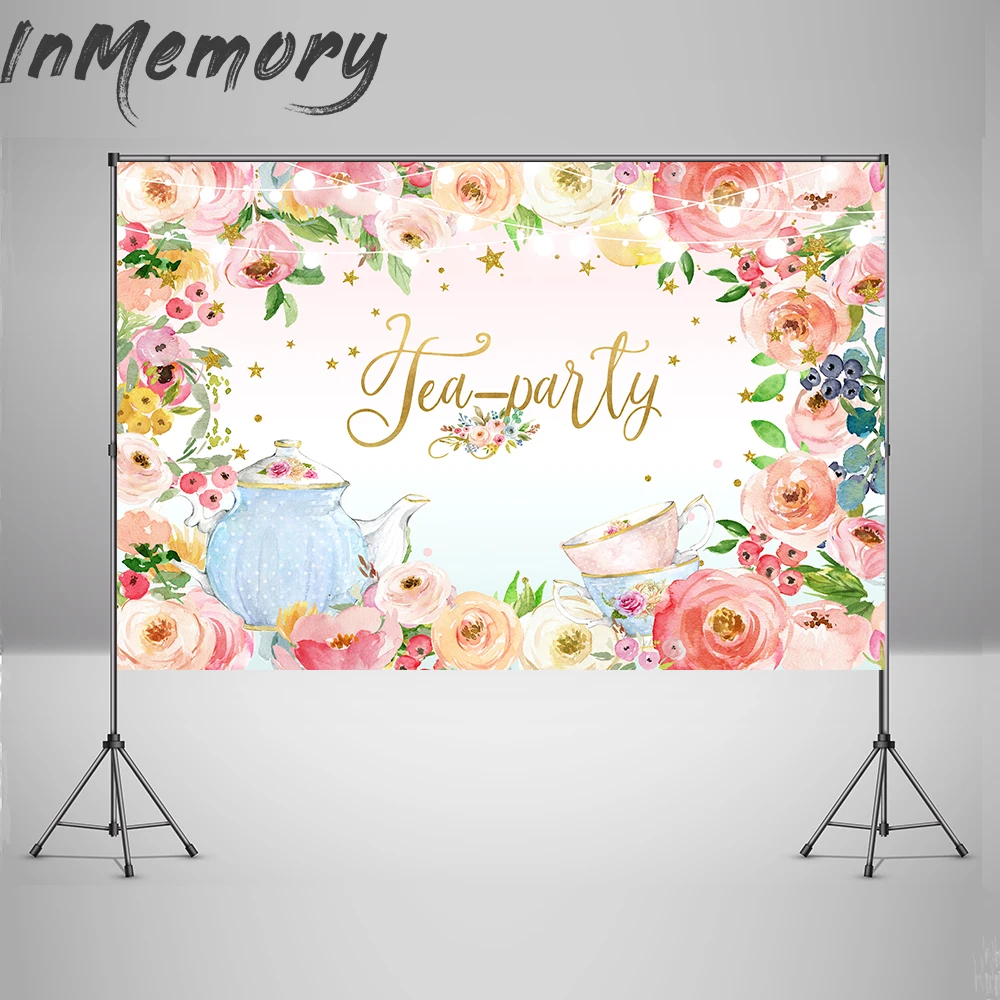 Floral Baby Shower Backdrop Tea Party Newborn Baby Photo Shoot Background for Photography Photo Studio Photocall
Floral Baby Shower Backdrop Tea Party Newborn Baby Photo Shoot Background for Photography Photo Studio Photocall