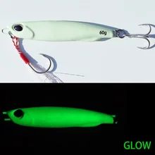 15g 20g 25g 30g 40g 50g 60g luminous glow metal sea bass mackerel snapper fishing lure cast fishing bait jigging lure sea