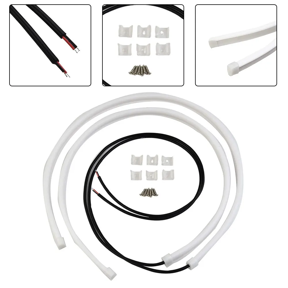 2X 60cm Xenon White Car Hose LED Light Bar Daytime Driving DRL Headlight Waterproof For Angel Eye Light Daytime Running Lights
2X 60cm Xenon White Car Hose LED Light Bar Daytime Driving DRL Headlight Waterproof For Angel Eye Light Daytime Running Lights