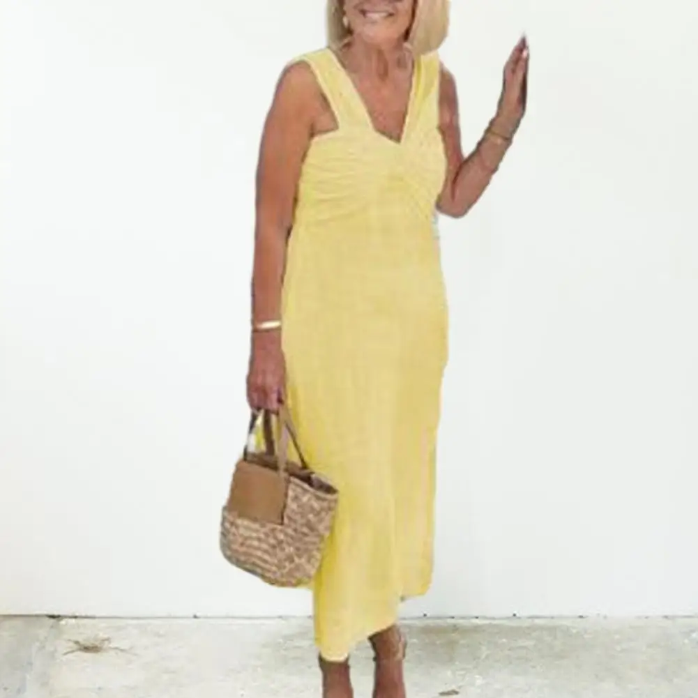 Beautiful Summer Maxi Dress Solid Color Breathable Colorfast Lady Dress Quick Dry Party Dress Women Garment
Beautiful Summer Maxi Dress Solid Color Breathable Colorfast Lady Dress Quick Dry Party Dress Women Garment