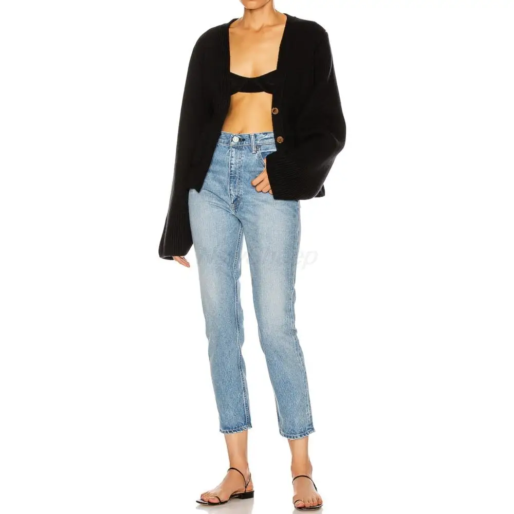 Autumn/winter Ladies 100% Cashmere Knit Cardigan Coat Long Sleeve Pure Color Sweater Fashion Designer Button Pocket Outwear
Autumn/winter Ladies 100% Cashmere Knit Cardigan Coat Long Sleeve Pure Color Sweater Fashion Designer Button Pocket Outwear