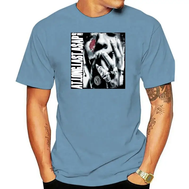 A $ AP Rocky At Long Last черная футболка, новинка, Официальная футболка, как можно скорее, товары Merch(2)
A $ AP Rocky At Long Last черная футболка, новинка, Официальная футболка, как можно скорее, товары Merch(2)