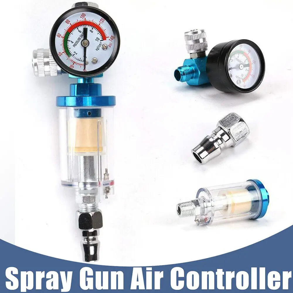 1/4" Spray Gun Air Regulator Gauge In-line Water Trap Filter Tool Spray Gun
1/4" Spray Gun Air Regulator Gauge In-line Water Trap Filter Tool Spray Gun