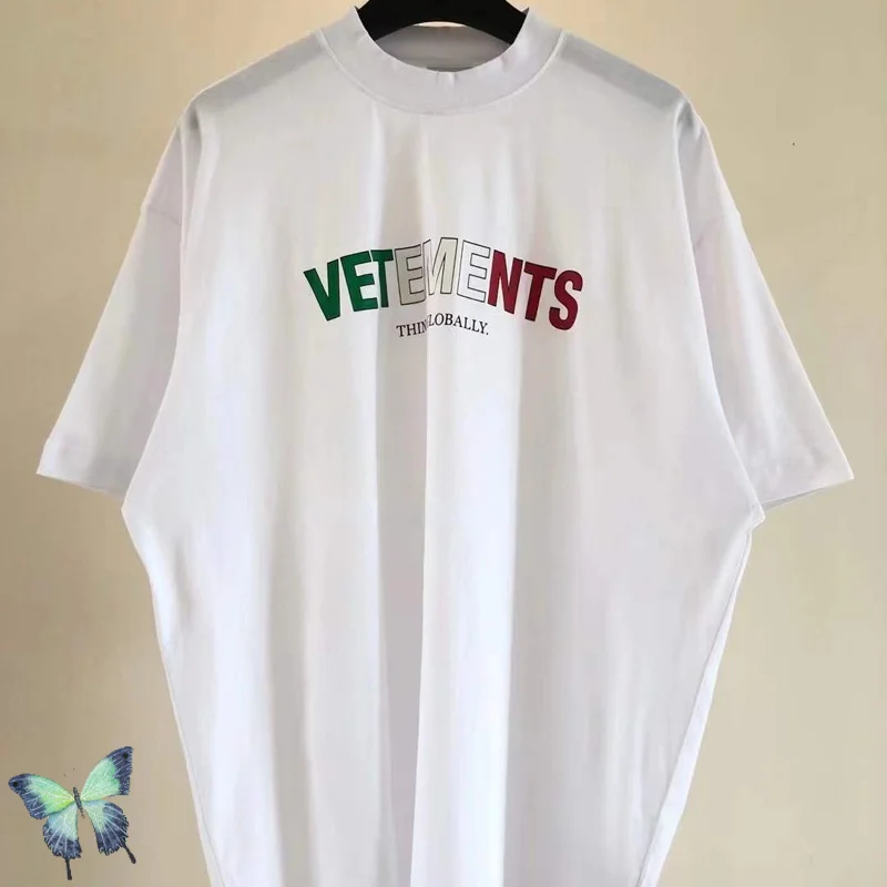 22SS Oversized Vetements T Shirt Men Women High Quality T-shirt Multicolor ITALY Flag Vetements T-shirt
22SS Oversized Vetements T Shirt Men Women High Quality T-shirt Multicolor ITALY Flag Vetements T-shirt