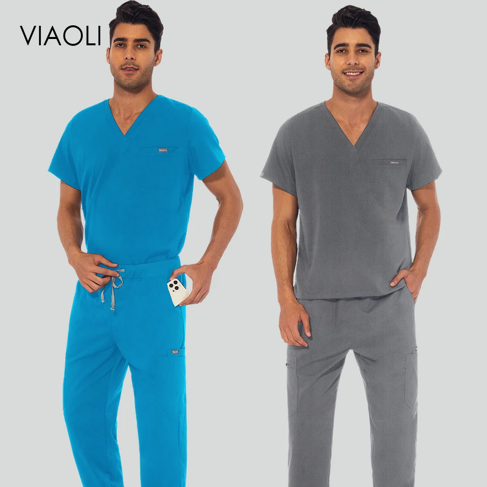 Nursing Scrubs Suits Women Men Medical Uniforms Summer Operating Room Uniform Nurse Uniform Dental Clinic Doctor Working Clothes
Nursing Scrubs Suits Women Men Medical Uniforms Summer Operating Room Uniform Nurse Uniform Dental Clinic Doctor Working Clothes