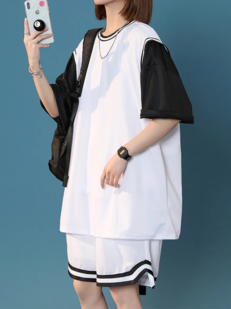 Summer Short Sets Women Casual Two Pieces Short Sleeve T Shirts and Short Pants Solid Outfits Tracksuit Woman
Summer Short Sets Women Casual Two Pieces Short Sleeve T Shirts and Short Pants Solid Outfits Tracksuit Woman
