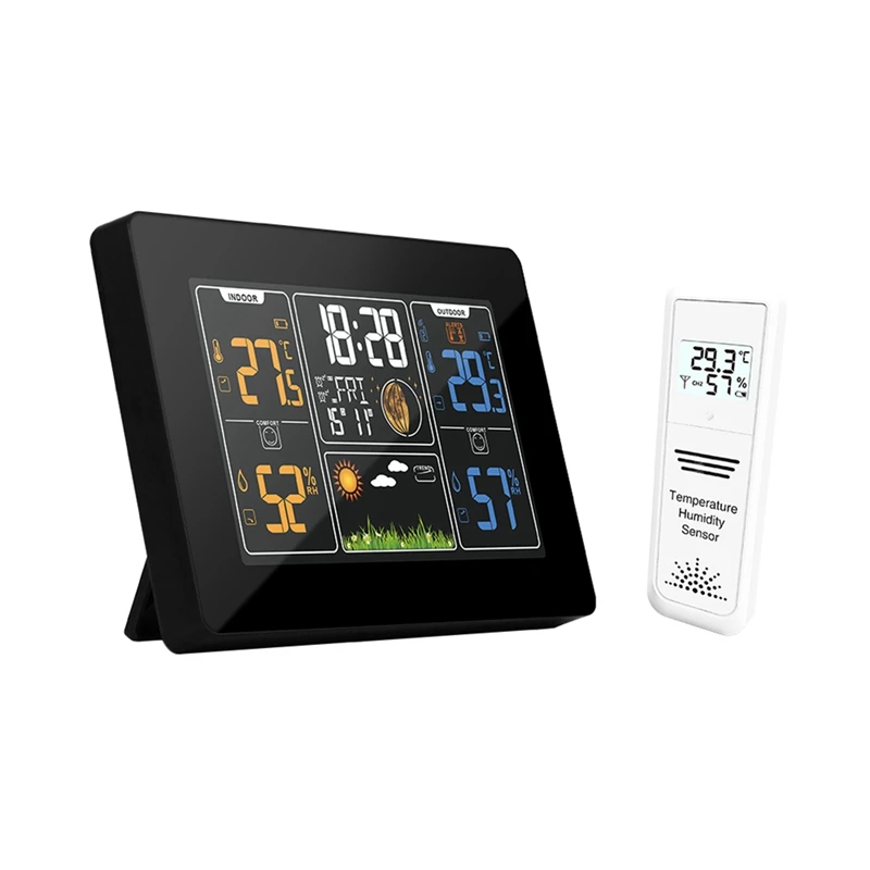 PT201C Digital Alarm Wall Clock Wifi Weather Forecast Station Hygrometer Thermometer Moon Phase Weather Forecast
PT201C Digital Alarm Wall Clock Wifi Weather Forecast Station Hygrometer Thermometer Moon Phase Weather Forecast