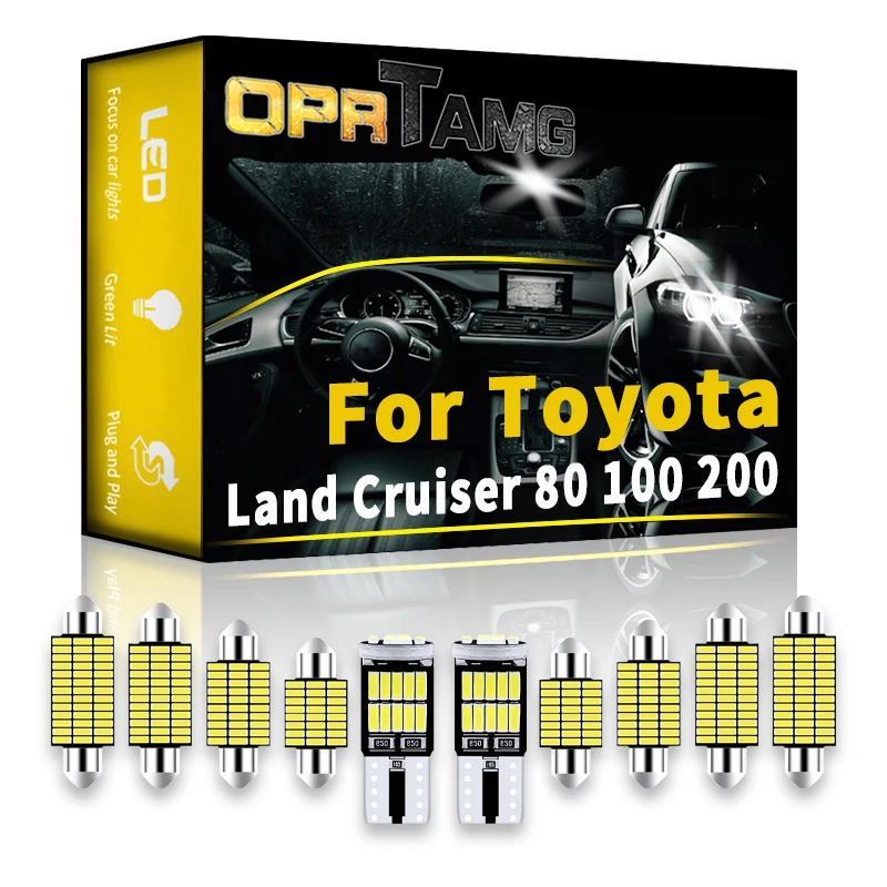 OPRTAMG Canbus For Toyota Land Cruiser 80 100 200 1994 1995-2022 Car Lights Auto License Plate Lamp Dome Read Light Car Goods
OPRTAMG Canbus For Toyota Land Cruiser 80 100 200 1994 1995-2022 Car Lights Auto License Plate Lamp Dome Read Light Car Goods