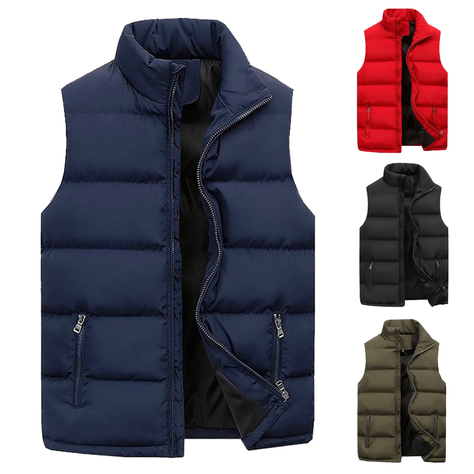 Black Stand Collar Vests Women Fashion Zipper Sleeveless Coats Women Elegant Autumn Winter Short Vests Female Waistcoat
Black Stand Collar Vests Women Fashion Zipper Sleeveless Coats Women Elegant Autumn Winter Short Vests Female Waistcoat