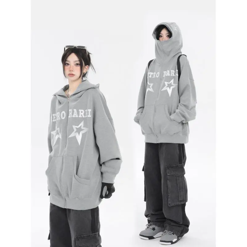The new tide of American original hooded fleece female stars printing relaxed joker coat autumn wear coat outside grunge clothes
The new tide of American original hooded fleece female stars printing relaxed joker coat autumn wear coat outside grunge clothes