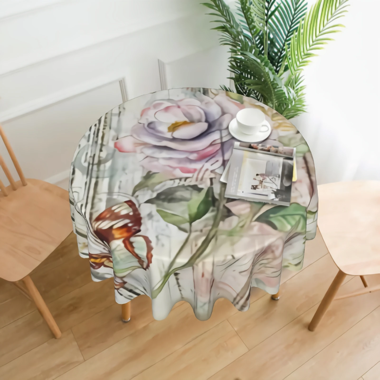 Watercolor Flowers With Butterfly Round Tablecloth Waterproof Tablecloths Cover for Parties Wedding Tabletop Decoration-60 inch
Watercolor Flowers With Butterfly Round Tablecloth Waterproof Tablecloths Cover for Parties Wedding Tabletop Decoration-60 inch