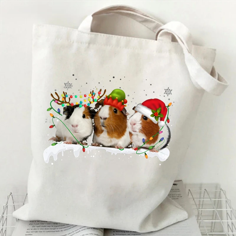 Christmas Guinea Pig Women Canvas Bag Harajuku Shopper Christmas Guinea Pig Women's Bag Vintage Shoulder Bag Handbag Tote Bag
Christmas Guinea Pig Women Canvas Bag Harajuku Shopper Christmas Guinea Pig Women's Bag Vintage Shoulder Bag Handbag Tote Bag