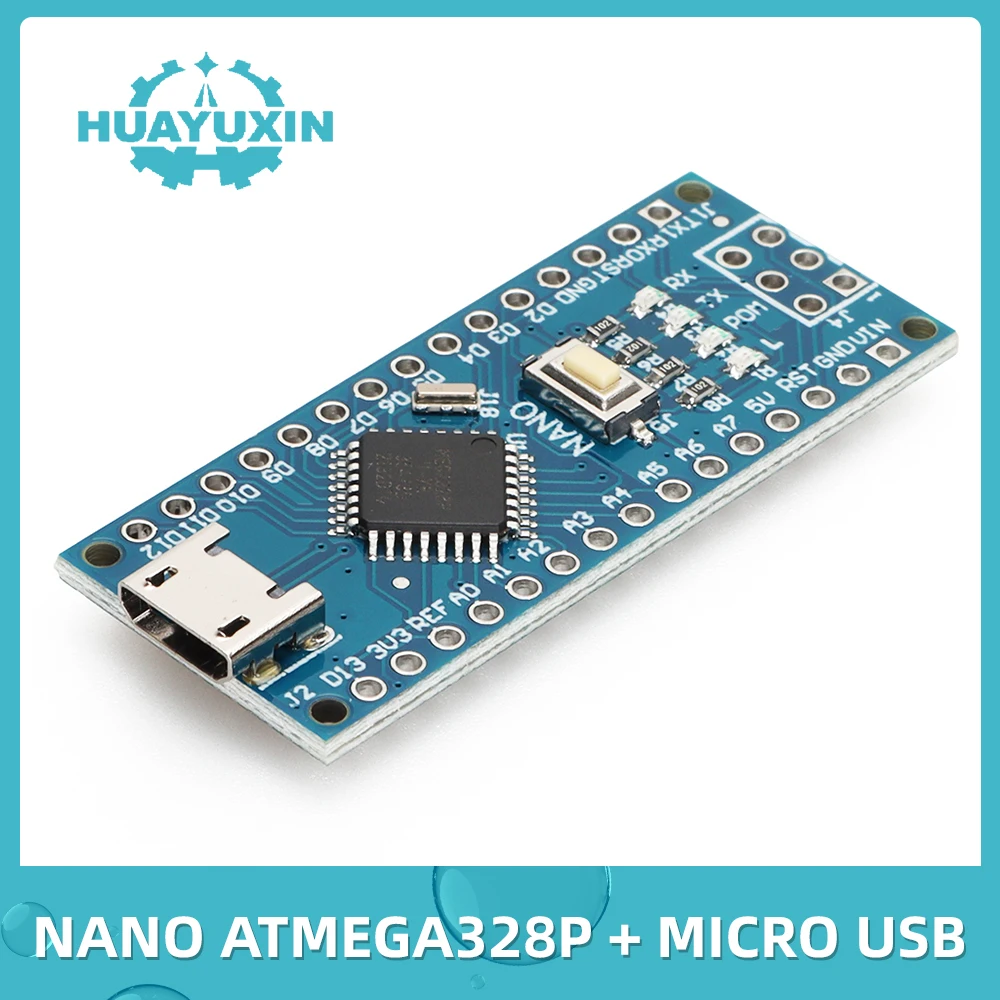 Nano Micro USB With the Bootloader Compatible Nano Controller for Arduino CH340 ATMEGA328P Development Board No Soldering
Nano Micro USB With the Bootloader Compatible Nano Controller for Arduino CH340 ATMEGA328P Development Board No Soldering