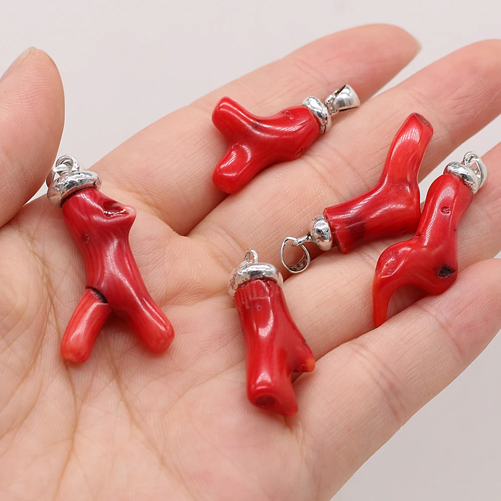 1pcs Irregular Branches Shape Red Coral Pendants For DIY Earring Necklace Jewelry Making Accessories Gift Size 8x20-10x30mm
1pcs Irregular Branches Shape Red Coral Pendants For DIY Earring Necklace Jewelry Making Accessories Gift Size 8x20-10x30mm