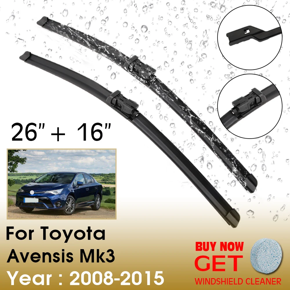 Car Wiper Blade For Toyota Avensis Mk3 26"+16" 2008-2015 Front Window Washer Windscreen Windshield Wipers Blades Accessories
Car Wiper Blade For Toyota Avensis Mk3 26"+16" 2008-2015 Front Window Washer Windscreen Windshield Wipers Blades Accessories