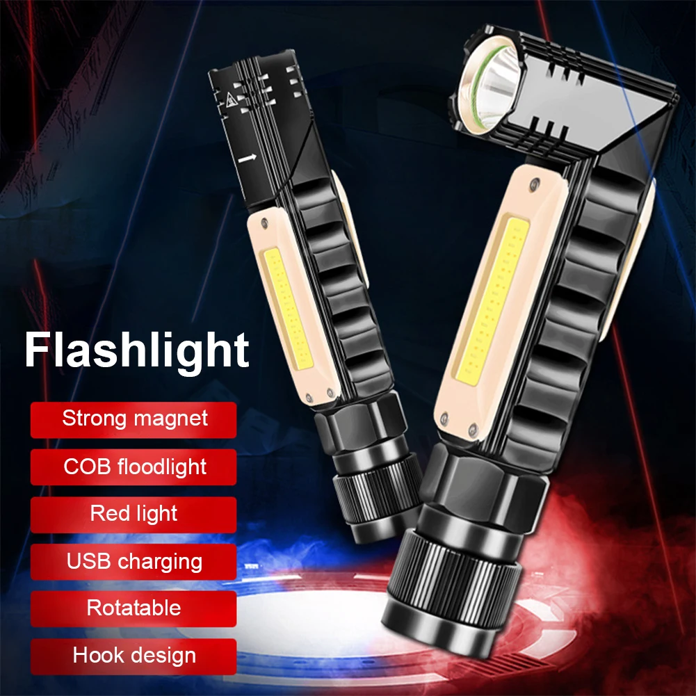 Portable Handheld Flashlight XPG COB High Brightness Aluminum LED Torch Light 5 Mode For Outdoor Camping Fishing Survival Tool
Portable Handheld Flashlight XPG COB High Brightness Aluminum LED Torch Light 5 Mode For Outdoor Camping Fishing Survival Tool