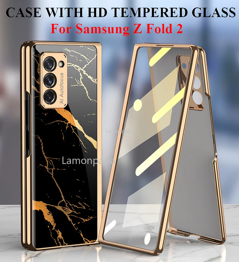 Чехол для Samsung Galaxy Z Fold 2, роскошное закаленное стекло HD, полноразмерное Переднее стекло, защитный чехол для Samsung Z Fold 2, чехол
Чехол для Samsung Galaxy Z Fold 2, роскошное закаленное стекло HD, полноразмерное Переднее стекло, защитный чехол для Samsung Z Fold 2, чехол