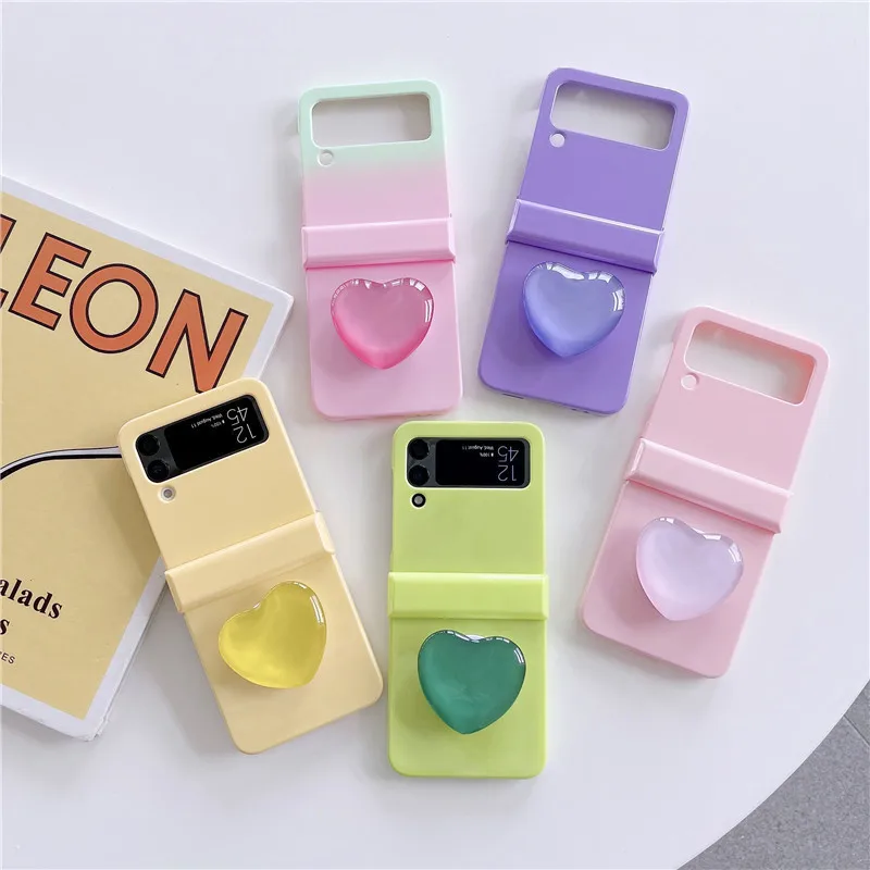 Cute Love Heart Stand Phone Case For Samsung Galaxy Z Flip 4 3 Hard Cover Holder For ZFlip3 Flip3 zflip4 Solid Shell Bracket
Cute Love Heart Stand Phone Case For Samsung Galaxy Z Flip 4 3 Hard Cover Holder For ZFlip3 Flip3 zflip4 Solid Shell Bracket