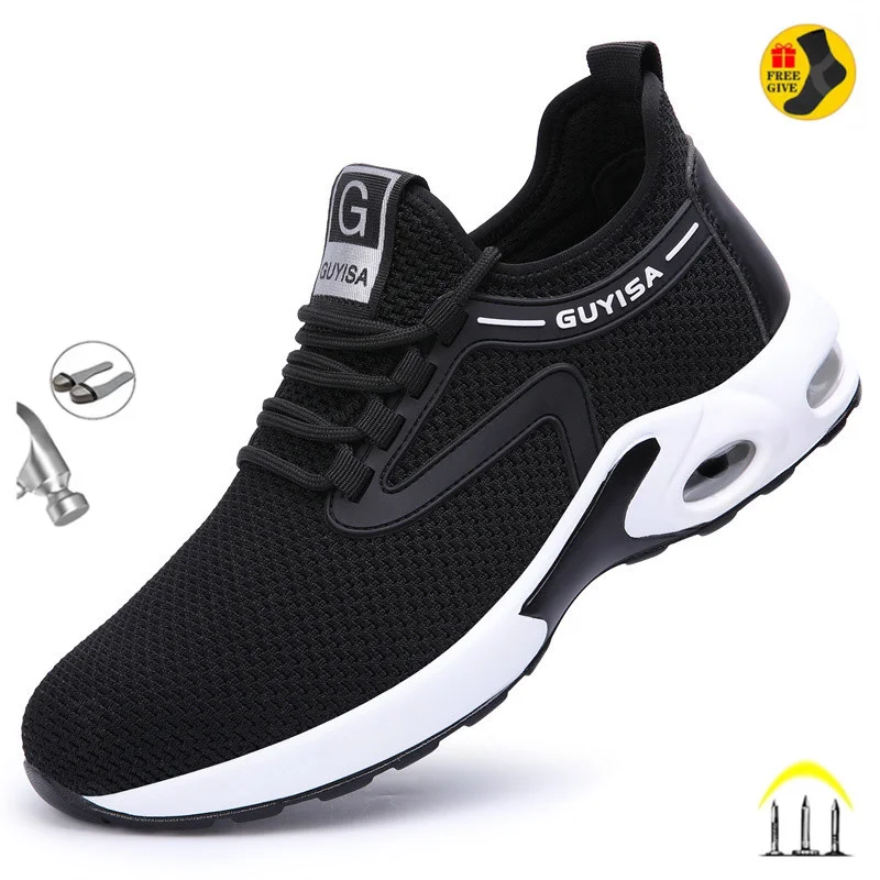 Summer Men Women Work Shoes Steel Toe Cap Safety Boots European Standard Anti-smash Anti-puncture Sport Safety Shoes
Summer Men Women Work Shoes Steel Toe Cap Safety Boots European Standard Anti-smash Anti-puncture Sport Safety Shoes