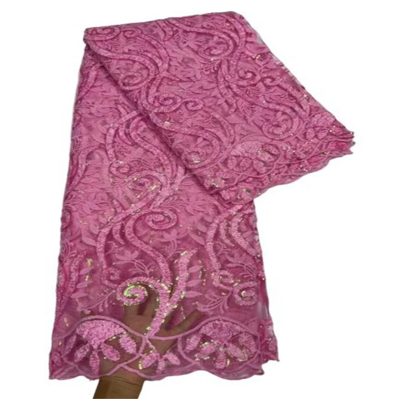 Pink French Sequins Tulle Lace Fabric Embroidery Sky blue Nigerian Mesh Lace Fabrics 5 Yards African Lace Fabric For Wedding
Pink French Sequins Tulle Lace Fabric Embroidery Sky blue Nigerian Mesh Lace Fabrics 5 Yards African Lace Fabric For Wedding