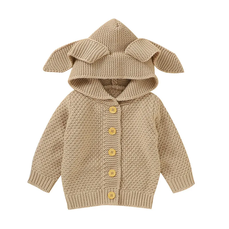 New Baby Sweater Baby Boy Girl Clothes Rabbit Ear Hooded Long Sleeves Infant Knitted Cardigan Coat Kid Toddler Knitwear Autumn
New Baby Sweater Baby Boy Girl Clothes Rabbit Ear Hooded Long Sleeves Infant Knitted Cardigan Coat Kid Toddler Knitwear Autumn