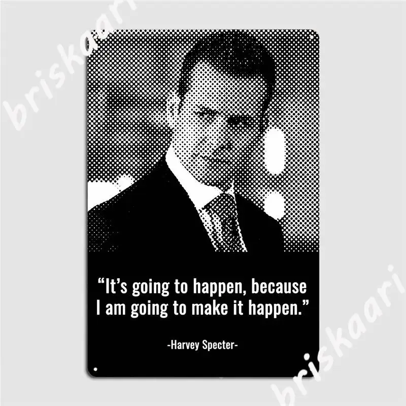 Harvey Specter Metal Sign Painting Décor Mural Pub Design Tin Sign Poster home decor room decoration
Harvey Specter Metal Sign Painting Décor Mural Pub Design Tin Sign Poster home decor room decoration