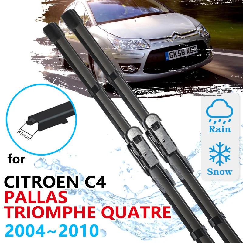 Автомобильные передние щетки стеклоочистителя для Citroen C4 Pallas Triumph 4 2004 ~ 2010, щетки для чистки стеклоочистителя
Автомобильные передние щетки стеклоочистителя для Citroen C4 Pallas Triumph 4 2004 ~ 2010, щетки для чистки стеклоочистителя