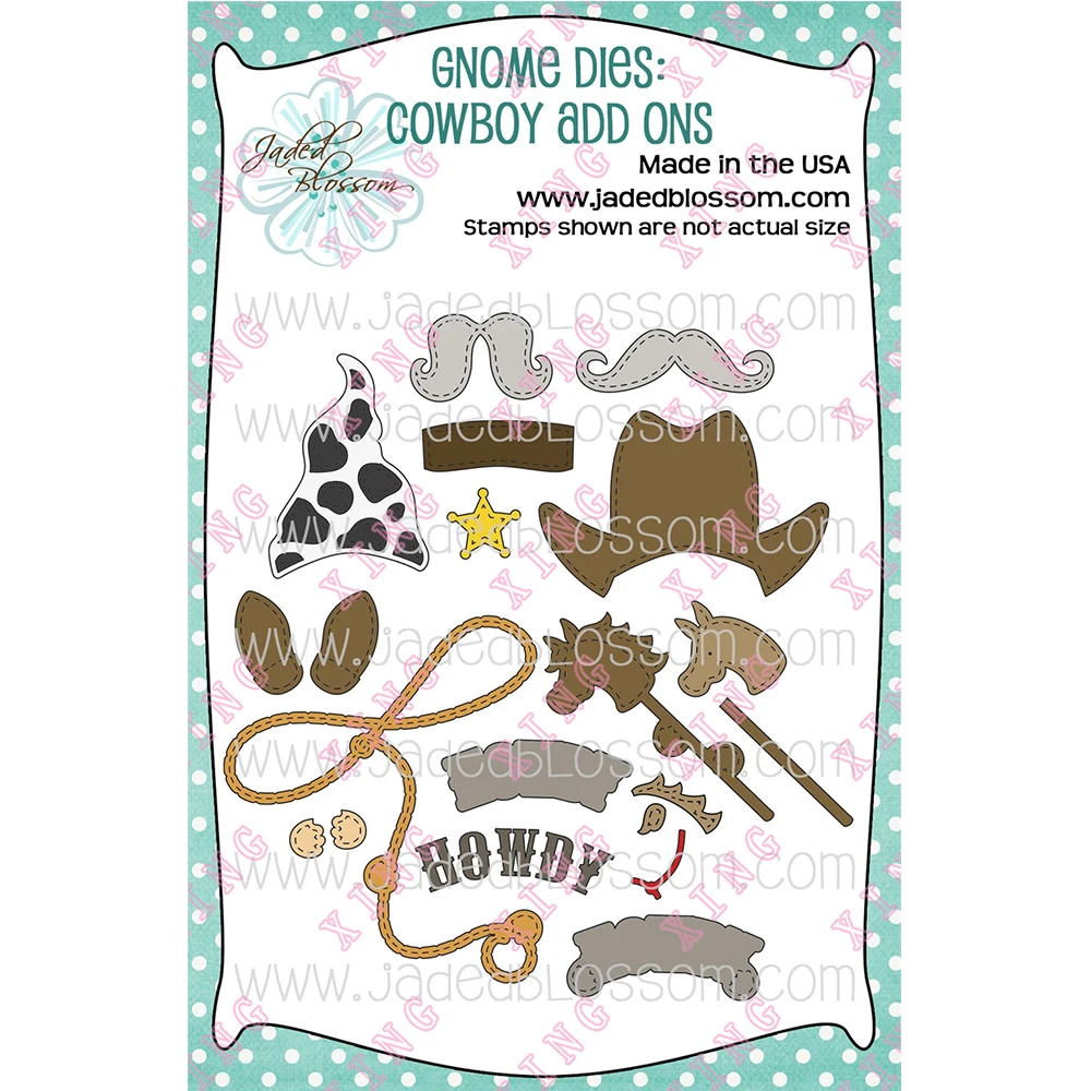 New Cowboy Add Ons Metal Cutting Dies Set Scrapbook Decoration Embossing Template Diy Gift Card Handmade Craft Blade Punch Molds
New Cowboy Add Ons Metal Cutting Dies Set Scrapbook Decoration Embossing Template Diy Gift Card Handmade Craft Blade Punch Molds
