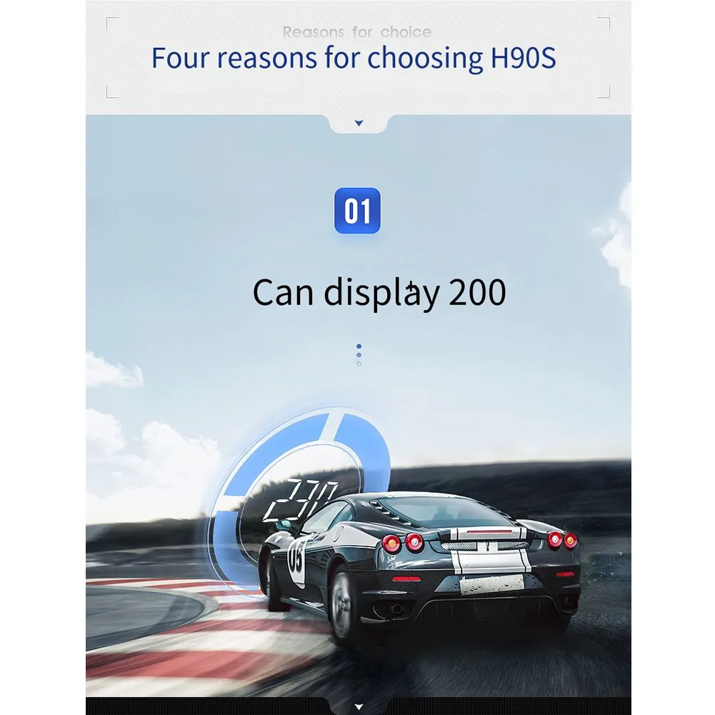 H90 Car HUD Head Up Display 12V HD 3.2\" LED Display Head Up Display Hud Projected Display Multi-function Practical
H90 Car HUD Head Up Display 12V HD 3.2\" LED Display Head Up Display Hud Projected Display Multi-function Practical
