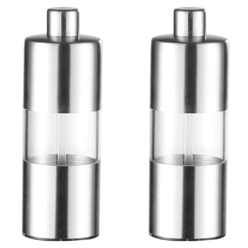 Мельница из нержавеющей стали для соли и перца, измельчитель для перца, перезаправляемая морская соль, 2 шт.
Мельница из нержавеющей стали для соли и перца, измельчитель для перца, перезаправляемая морская соль, 2 шт.