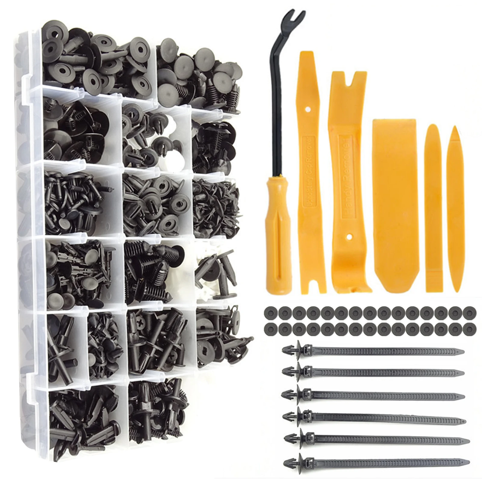 660pcs Door Trim Assorted Car Mounting Clip Retainer Fastener Accessories Fixing Universal With Release Tool Cable Ties Auto
660pcs Door Trim Assorted Car Mounting Clip Retainer Fastener Accessories Fixing Universal With Release Tool Cable Ties Auto