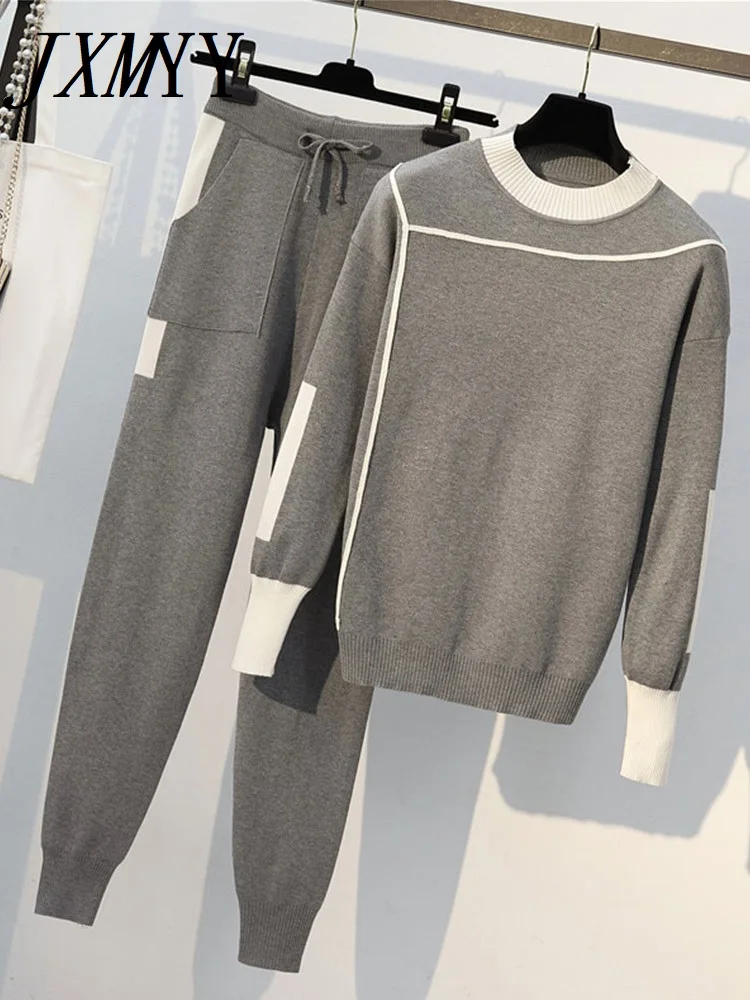 JXMYY 2022 осенний подиумный комплект из 2 предметов вязаные пуловеры с длинным рукавом свитер Повседневный лоскутный вязаный джемпер топы и брюки костюмы
JXMYY 2022 осенний подиумный комплект из 2 предметов вязаные пуловеры с длинным рукавом свитер Повседневный лоскутный вязаный джемпер топы и брюки костюмы