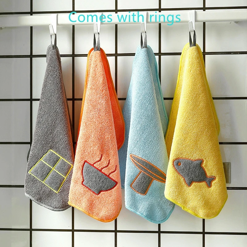 Microfiber Can Be Hung Cleaning Cloth Rag Thicken Washcloth For Dishes Kitchen Hand Towel Home Tool Washing Supplies Accessories
Microfiber Can Be Hung Cleaning Cloth Rag Thicken Washcloth For Dishes Kitchen Hand Towel Home Tool Washing Supplies Accessories