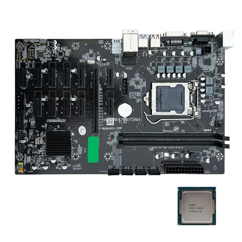 Материнская плата B250 BTC для процессора, 12 слотов pci-e, Память DDR4 16 ГБ + процессор LGA 1151, Прямая поставка
Материнская плата B250 BTC для процессора, 12 слотов pci-e, Память DDR4 16 ГБ + процессор LGA 1151, Прямая поставка