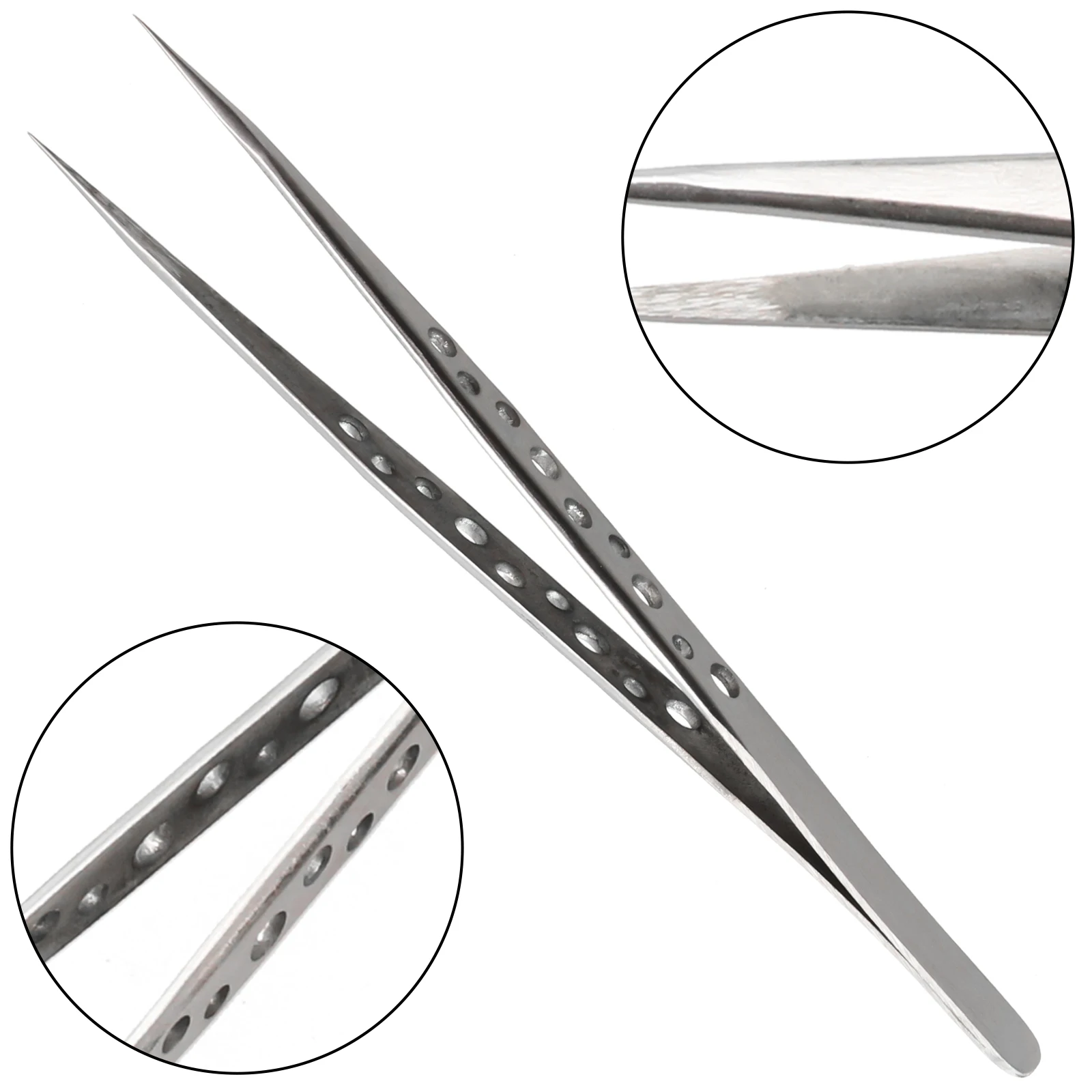 Industrial Tweezers Repair Silver Small Stainless Forceps Stainless Steel Straight Tip 124-140mm Anti-magnetic
Industrial Tweezers Repair Silver Small Stainless Forceps Stainless Steel Straight Tip 124-140mm Anti-magnetic