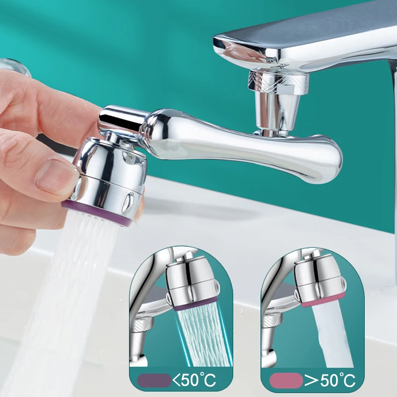 1080° Rotary Water Tap Nozzle Metal Washbasin Faucet Head Extender Faucets Anti Splash Filter Mixe Aerator Bubbler for Kitchen
1080° Rotary Water Tap Nozzle Metal Washbasin Faucet Head Extender Faucets Anti Splash Filter Mixe Aerator Bubbler for Kitchen