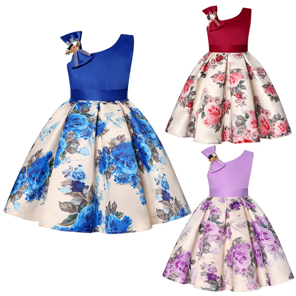 2-9 Years Kids Vintage Floral Party Evening Princess Dress Elegant Wedding Pageant Flower Girls Clothing
2-9 Years Kids Vintage Floral Party Evening Princess Dress Elegant Wedding Pageant Flower Girls Clothing
