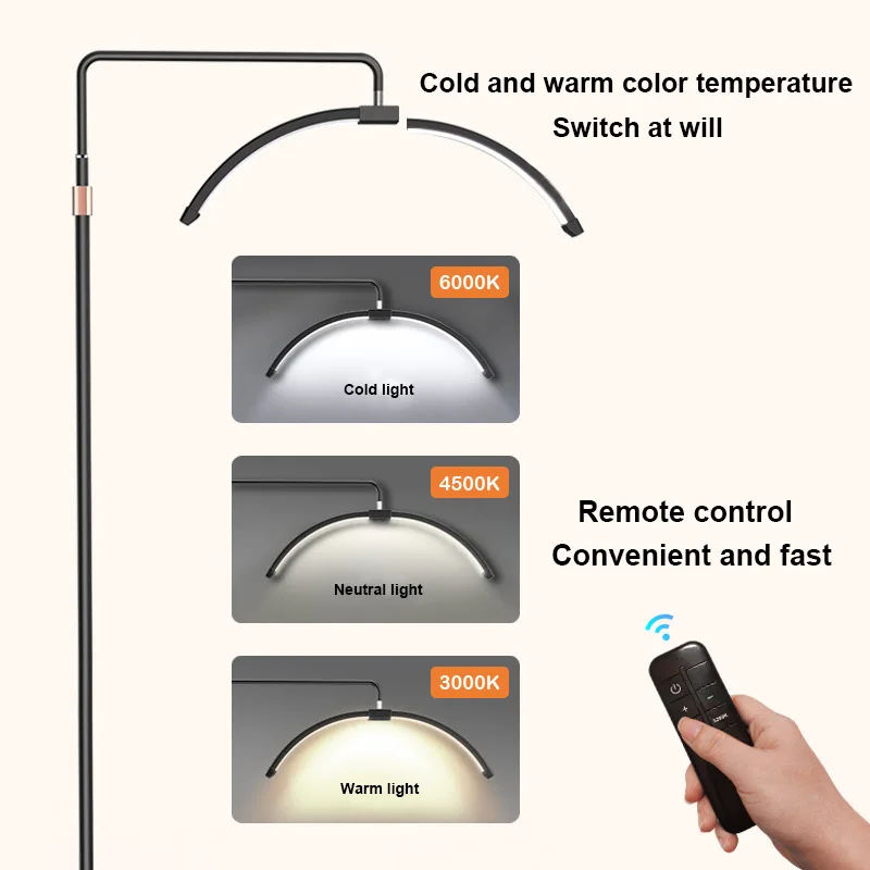 LED Lash Light Makeup Lamp Extension Half Ring Moon Floor Lamp With Stand Lashes For Tattoo Beauty Salon Eyelash Video Lighting
LED Lash Light Makeup Lamp Extension Half Ring Moon Floor Lamp With Stand Lashes For Tattoo Beauty Salon Eyelash Video Lighting
