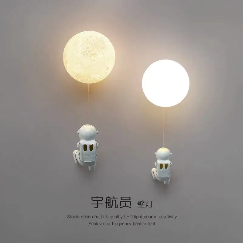 Nordic Wall Sconces Led Astronaut Moon Bedside Lamp Light Fixture Indoor Lighting Home Children Bedroom Decorative Luminaire Kid
Nordic Wall Sconces Led Astronaut Moon Bedside Lamp Light Fixture Indoor Lighting Home Children Bedroom Decorative Luminaire Kid
