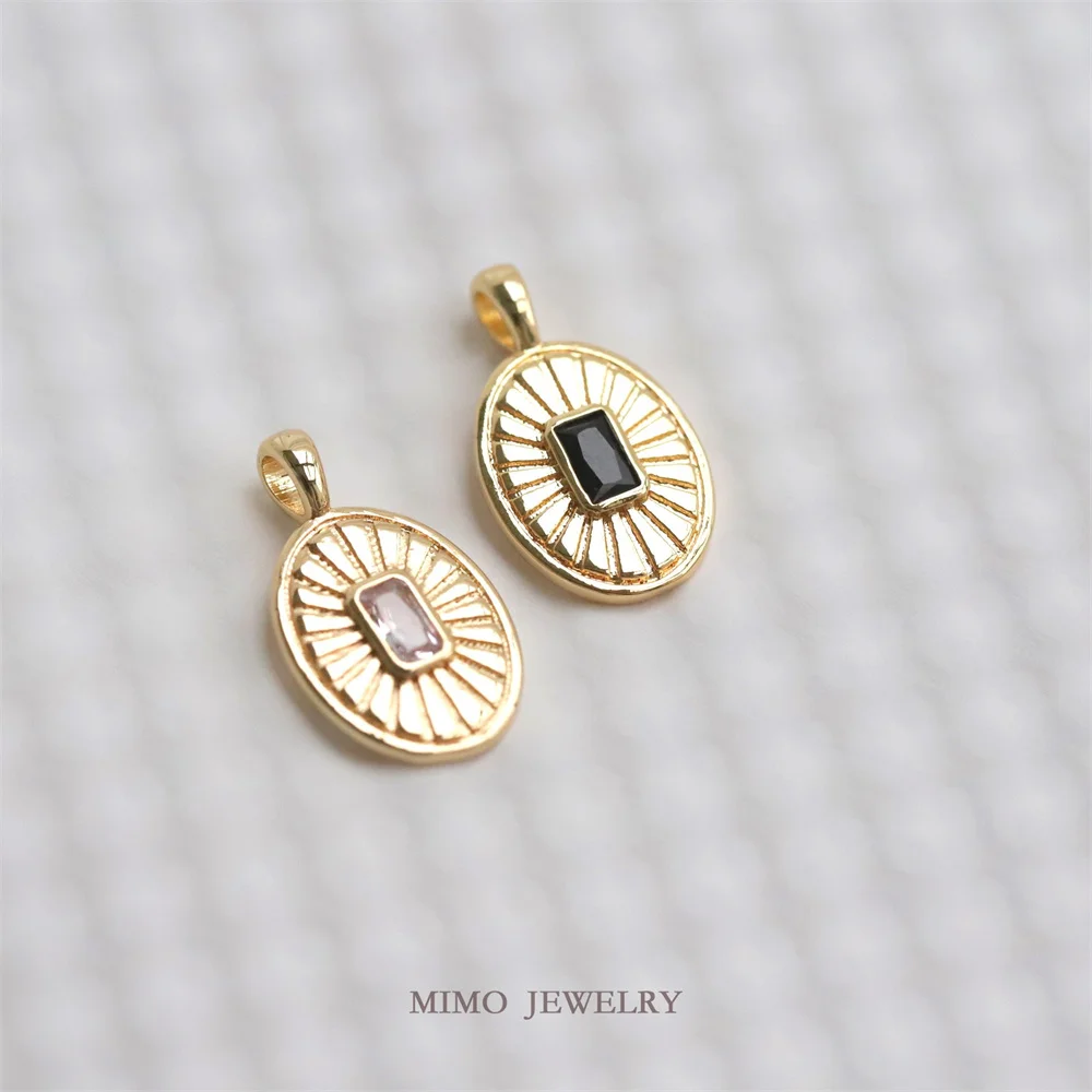 MIMO JEWELRY Copper plated real gold micro-set black and white zirconia Europe and the United States ins style oval pendant DIY
MIMO JEWELRY Copper plated real gold micro-set black and white zirconia Europe and the United States ins style oval pendant DIY