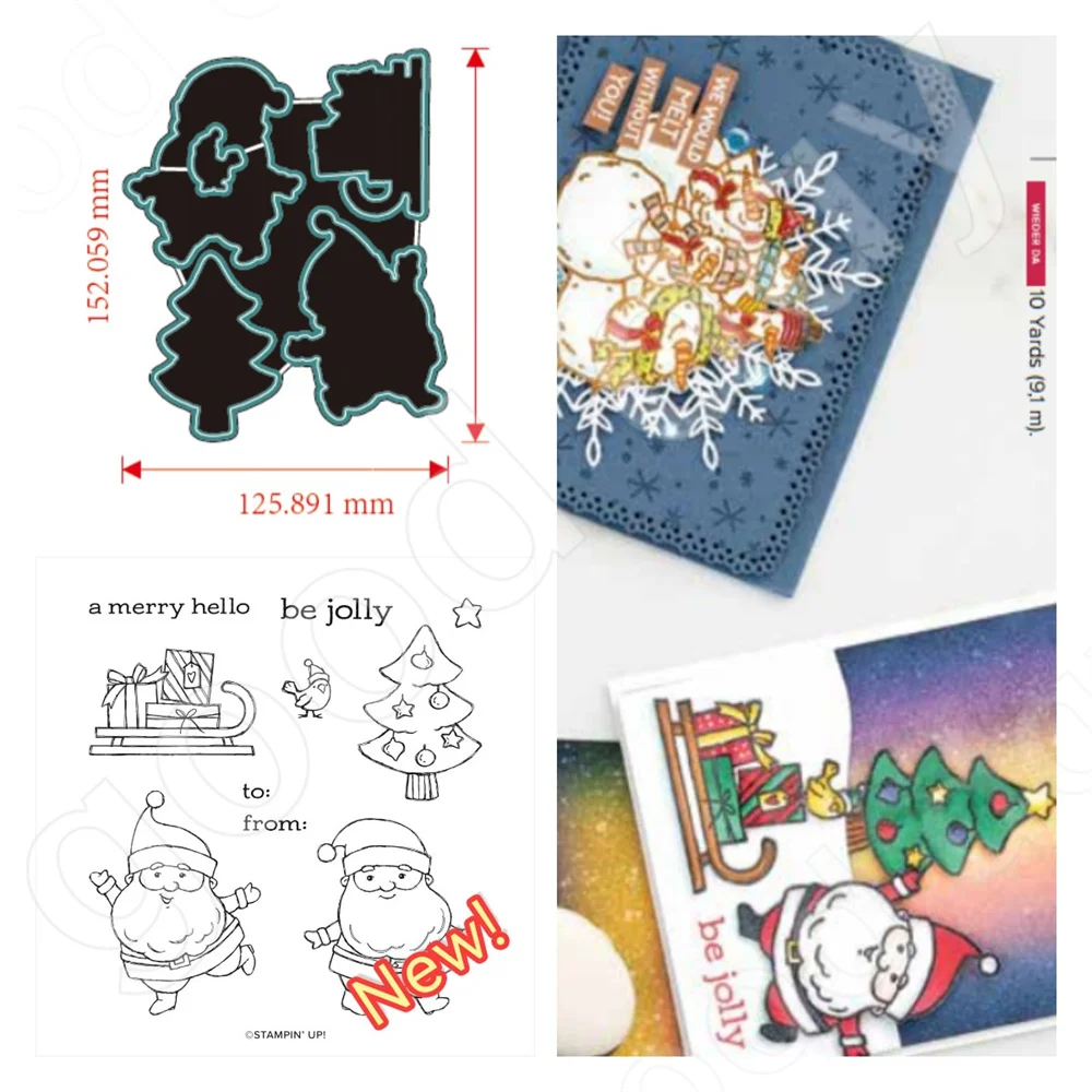 Be Jolly Metal Cutting Dies and Stamps Set Handmade DIY Scrapbooking Greeting Card Diary Craft Decoration Molds Arrival New 2023
Be Jolly Metal Cutting Dies and Stamps Set Handmade DIY Scrapbooking Greeting Card Diary Craft Decoration Molds Arrival New 2023