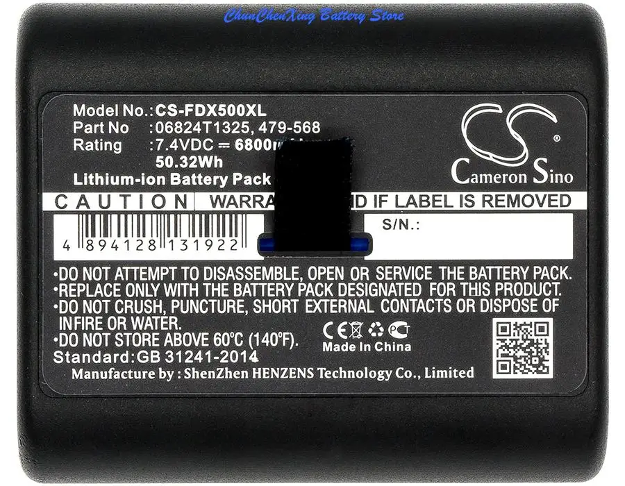 Cameron Sino 5200mAh/6800mAh Battery for Fluke DSX Versiv, DSX-5000 CableAnalyzer, Versiv, For NetScout OneTouch AT platform
Cameron Sino 5200mAh/6800mAh Battery for Fluke DSX Versiv, DSX-5000 CableAnalyzer, Versiv, For NetScout OneTouch AT platform