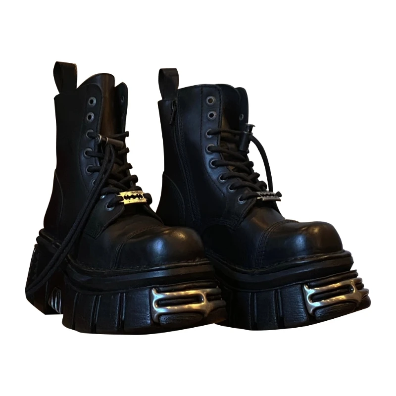 2022 Heavy Metal Platform Martin Boots Women 'S Shaver Decorative Dark Punk Booties Gothic Motorcycle Short Boots Tide
2022 Heavy Metal Platform Martin Boots Women 'S Shaver Decorative Dark Punk Booties Gothic Motorcycle Short Boots Tide