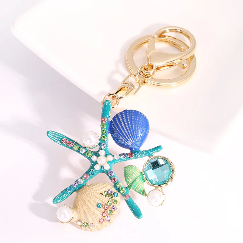 Creative Cute Starfish Keychains Shell Key Chain Fashion Keyrings Key Ring For Women Ladies Bag Charm Pendant Car Accessories
Creative Cute Starfish Keychains Shell Key Chain Fashion Keyrings Key Ring For Women Ladies Bag Charm Pendant Car Accessories