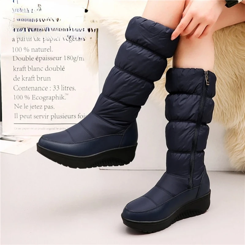 Women Mid-calf Boots 2022 New Winter Keep Long Warm Round Toe Female Snow Boots Side Zipper Platforms Casual Shoes Woman
Women Mid-calf Boots 2022 New Winter Keep Long Warm Round Toe Female Snow Boots Side Zipper Platforms Casual Shoes Woman