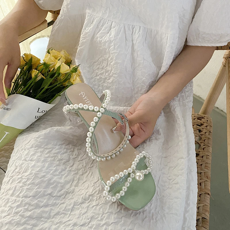 2022 Summer Sale Of Women's Shoes Pearl Sandals High Heels Suit Female Beige New Retro Girls Fashion High-heeled Comfort Rhinest
2022 Summer Sale Of Women's Shoes Pearl Sandals High Heels Suit Female Beige New Retro Girls Fashion High-heeled Comfort Rhinest