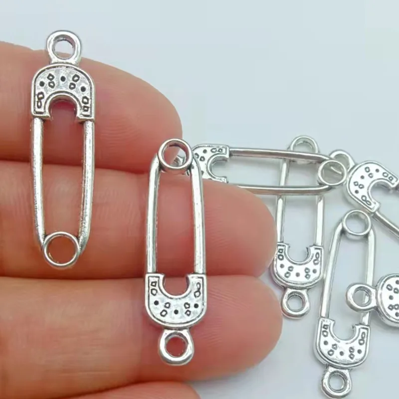 10pcs 30x8mm Charms Safety Pin Baby Diaper Silver Color Pendants Jewelry Making DIY Handmade Craft
10pcs 30x8mm Charms Safety Pin Baby Diaper Silver Color Pendants Jewelry Making DIY Handmade Craft